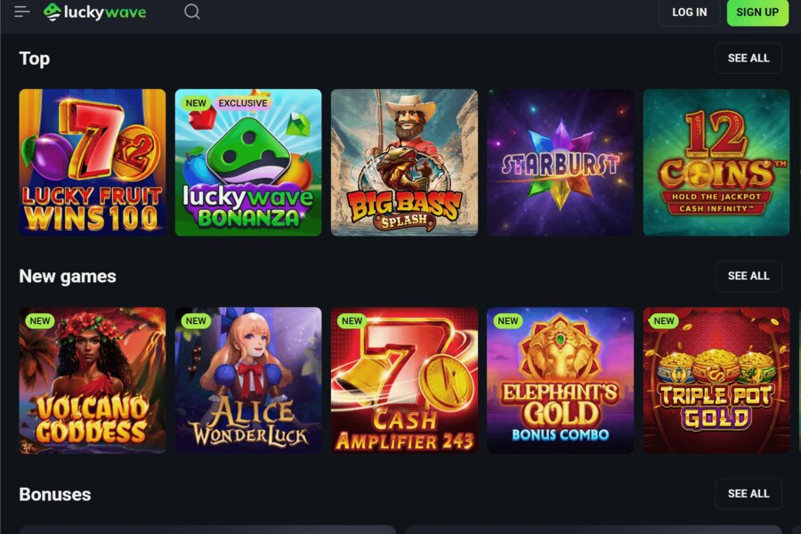 Luckywave Casino Sign Up - Create Your Account Now